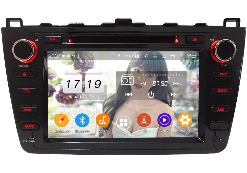 Top Klyde IPS 4G WIFI Android 9 Octa Core 4GB RAM 64GB ROM DSP BT Car DVD Multimedia Player Stereo For Mazda 6 Ultra Ruiyi 2008-2015 0