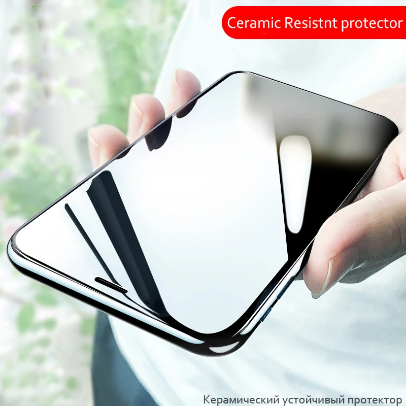 

3D curved Ceramic Scratch Proof for iphone 11 pro Max X XS XR 7 8 Screen Protector Ultra-thin soft full cover resistente film