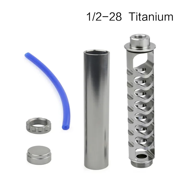 New 1/2-28 5/8-24 6inch-Small 10inch Single Core Aluminum Fuel Filter Solvent Trap for NAPA 4003 WIX 24003 223 308 223