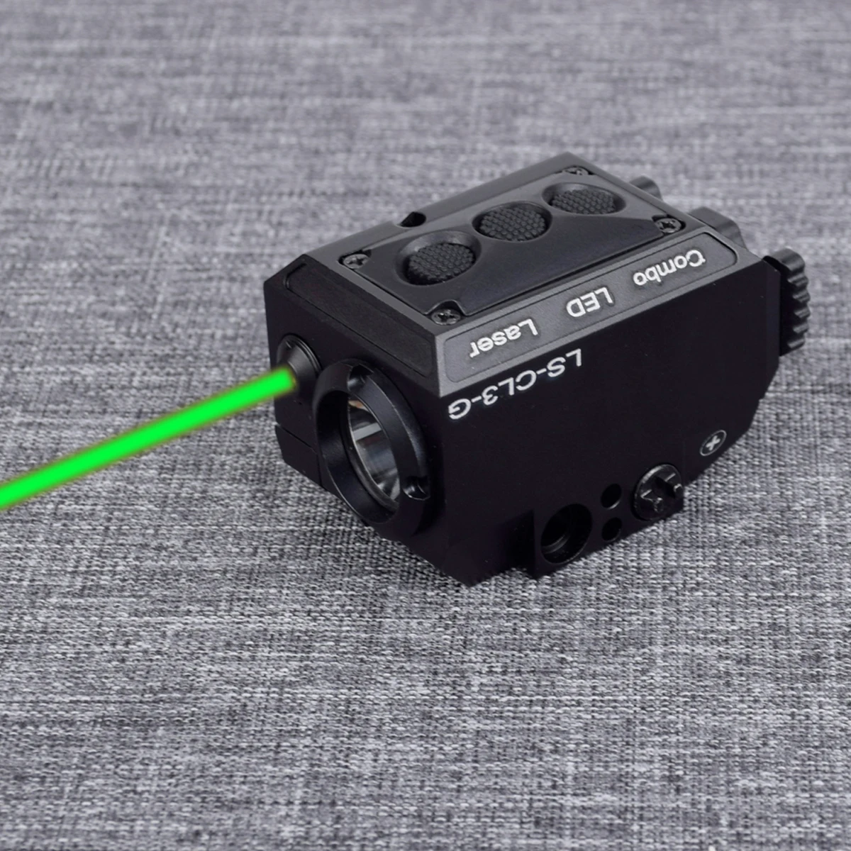 Combo Tactical Weapon Flashlight + Red/Green Laser Sight For Pistol Gun Rifle Self Defense Hunting With Picatinny Rail