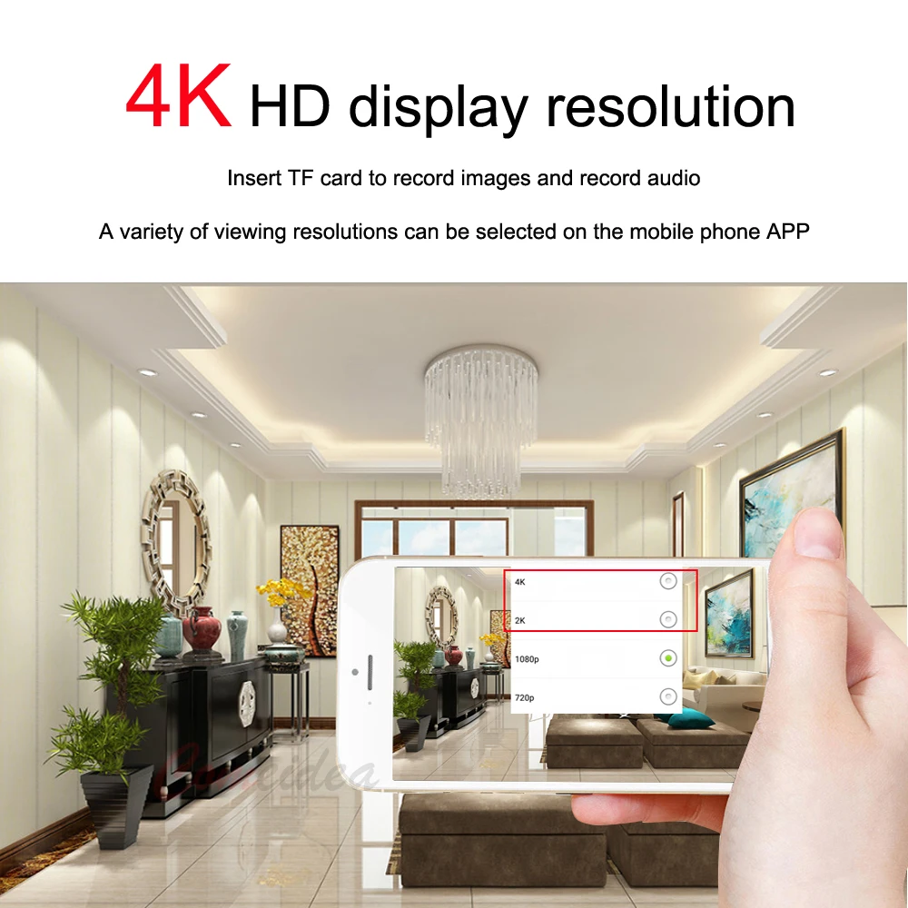  Full Hd 4K Fai da Te Portatile Wifi Ip Mini Macchina Fotografica P2P Wireless Mini Videocamera Vide