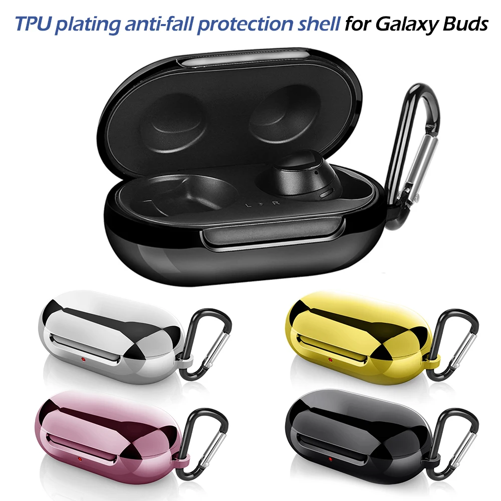 Футляр для наушников с гальваническим покрытием samsung Galaxy Buds 2019 Беспроводная Bluetooth