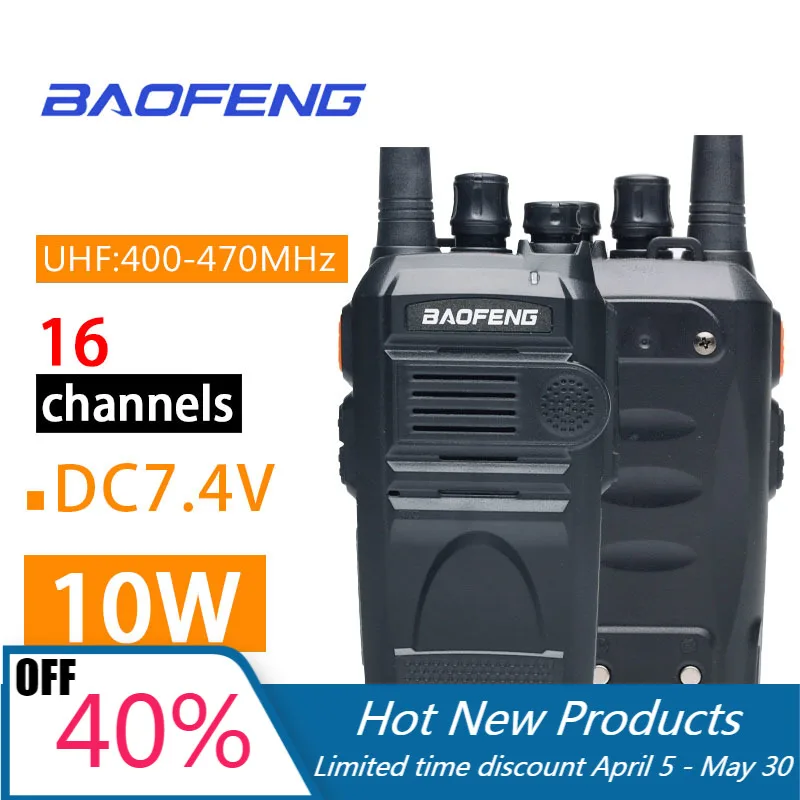 Baofeng BF-999S двусторонней радиосвязи иди и болтай Walkie Talkie “иди 3 - 5 км CB радио FM
