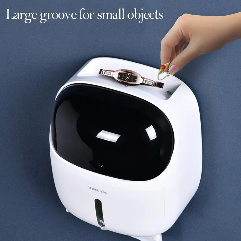 Держатель для туалетной бумаги, водонепроницаемый настенный держатель для туалетной бумаги, бумажная полка в рулоне, коробка для хранения бумажных трубок, лоток, держатель для бумаги, товар для ванной комнаты