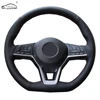 Genuine leather car steering wheel cover for Nissan X-Trail 2017-2022 Qashqai 2022 Rogue/Custom  Steering-Wheel Handlebar Braid ► Photo 1/6