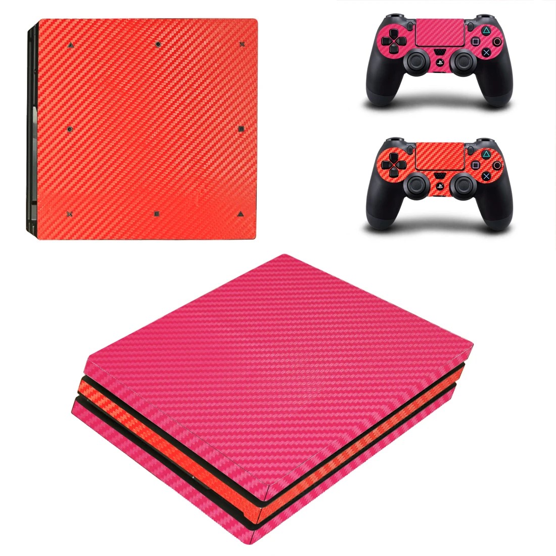 Наклейка из углеродного волокна для Playstation 4 PS4 PRO консоль и контроллер PS4 Pro кожа Виниловая наклейка, стикер