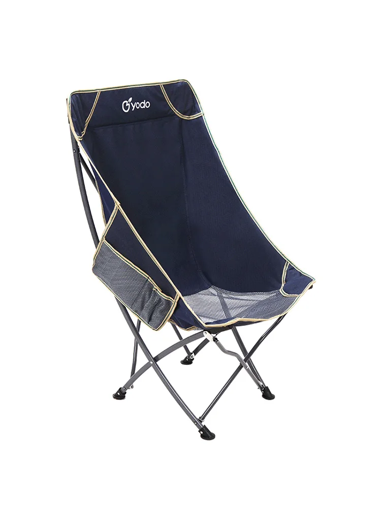 

Outdoor portable folding chair net red backrest fishing chair stool recreational beach chair lunch Chair Moon chair
