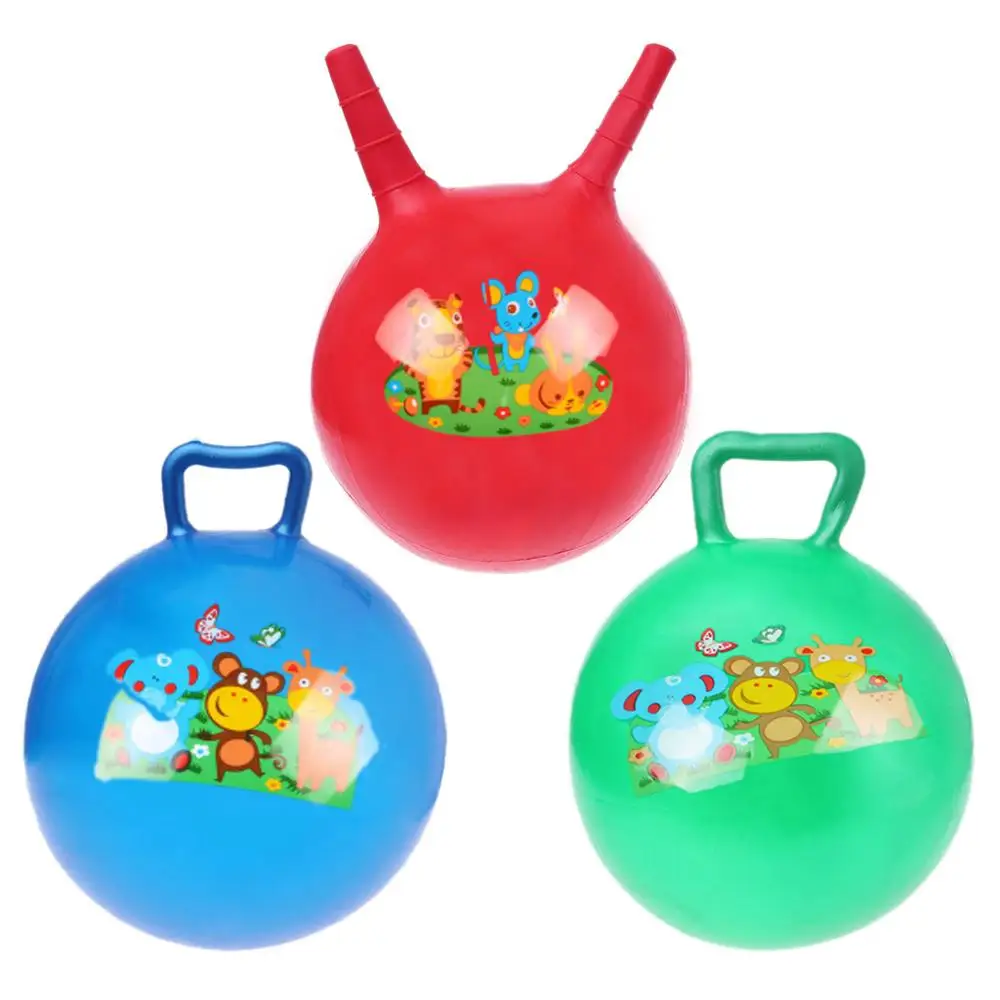 

New 11in Inflatable Jump Ball Hopper Bounce Retro Ball Kids Baby Toy Balls