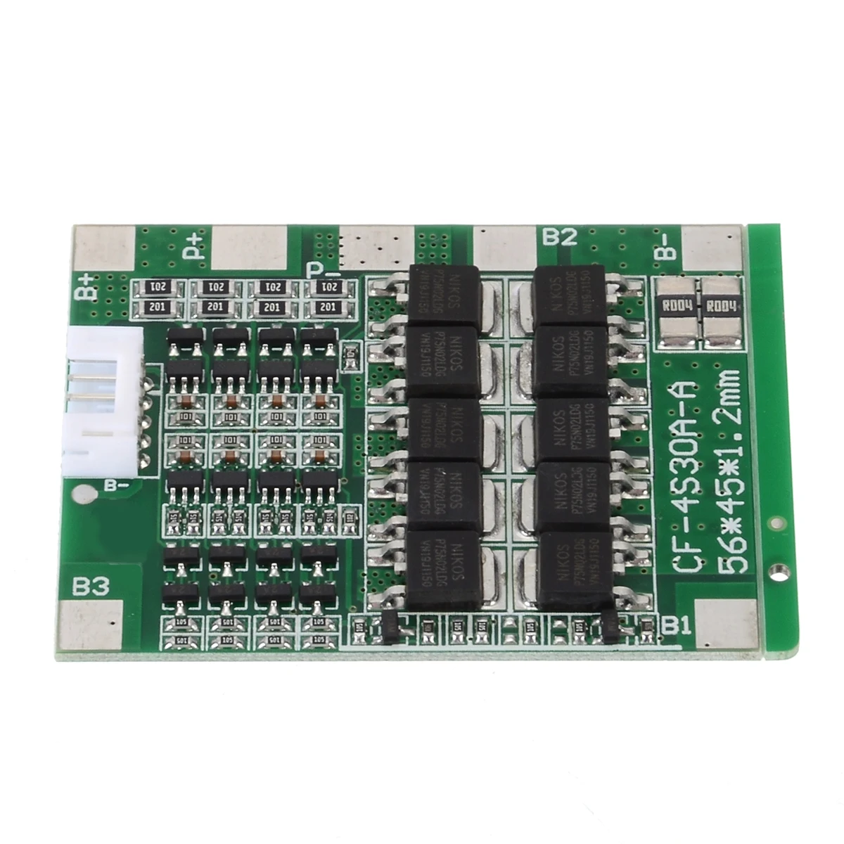 4S 30A 12 в BMS PCB защита баланс доска для LiFePo4 срок службы 18650 батареи интегральные схемы 64X56X4,0 мм