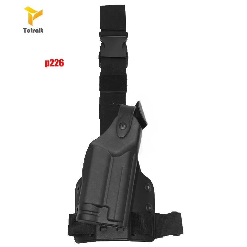 Тактический Пистолет Кобура Safariland Combat Glock 17 1911 Beretta M92 M9 P226 USP Регулируемый пистолет ружье для страйкбола падение ноги кобура blac - Цвет: p226