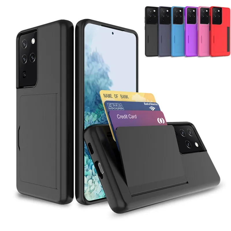 Per Samsung Galaxy S21 Ultra Case Candy Color Card Slot Cover Business Case Per Samsung Galaxy S21 Galaxy S21 S 21 Plus Ultra Fe