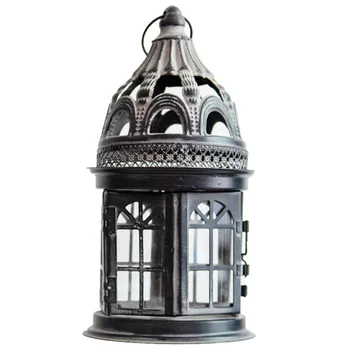 

Crafts Hanging Lantern Vintage Style Party Wedding Decoration Bar Home Events Candle Holder Metal Yard Tealight Garden