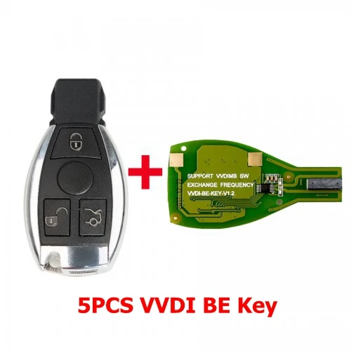 Xhorse VVDI BE Pro/VVDI MB BGA/VVDI2 полный с Умной оболочкой 3 кнопки для Mercedes Benz сборка с Xhorse VVDI ключ - Цвет: VVDI BE KEY 5PCS