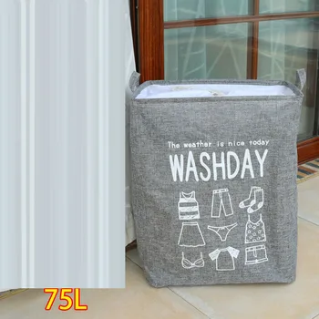 

1pc Plant Printing Clothes Basket Bedding Blanket Storage Box Dormitory Wardrobe Organizer Bag Household Laundry Basket Portable