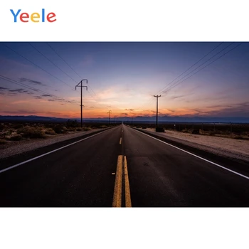 

Yeele Landscape Photocall Desert Plants Road Sunset Photography Backdrops Personalized Photographic Backgrounds For Photo Studio