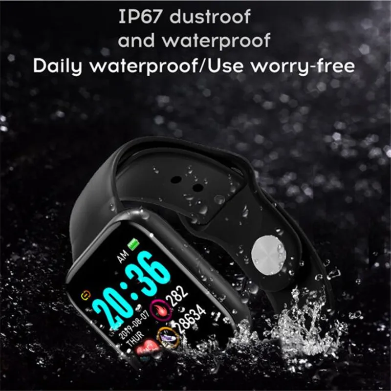 

Bluetooth Smart Watches Men Waterproof Sport Fitness Tracker Smart Bracelet Blood Pressure Heart Rate Monitor Y68 Smartwatch