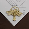 New Retro Baroque relief women's clothing decoration Brooch cold wind women accessories wholesale ► Photo 3/6