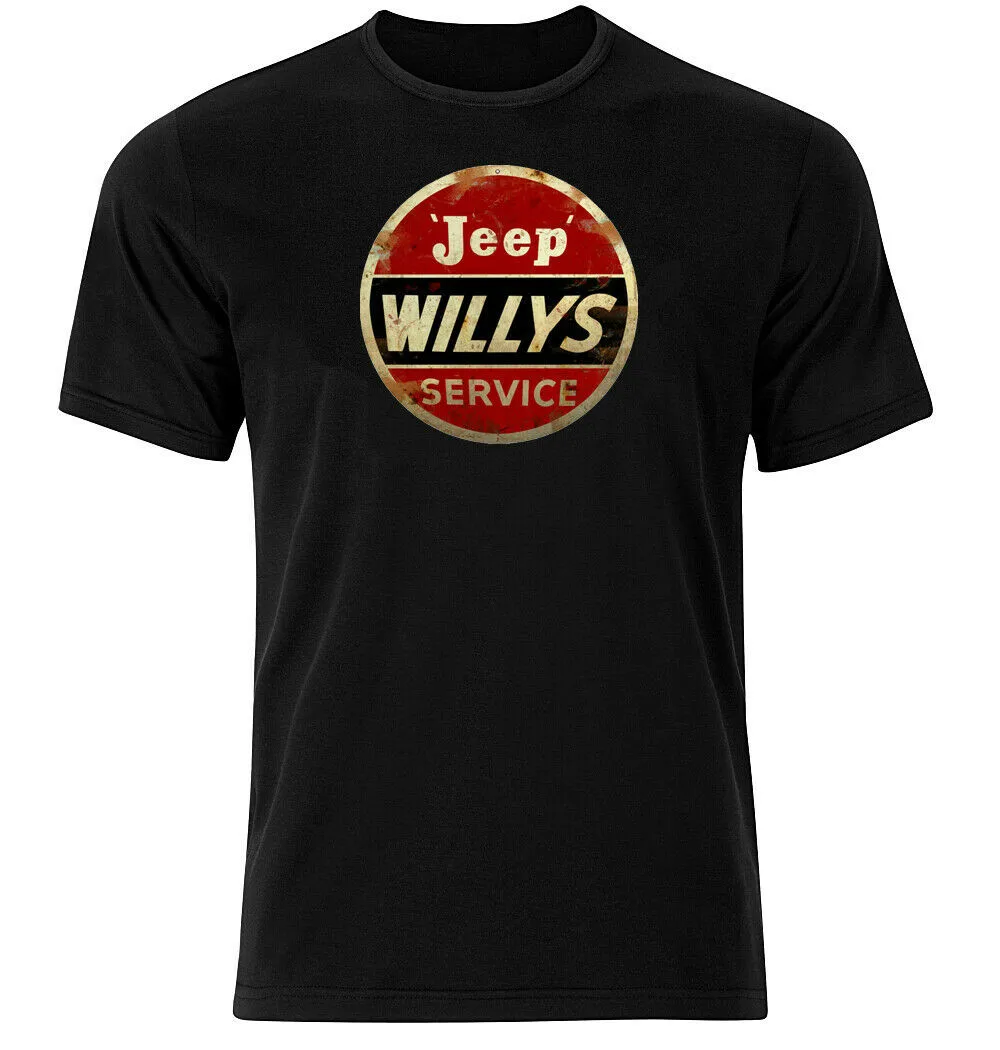 

Jeep Willys Service - Graphic Cotton T Shirt Short & Long Sleeve