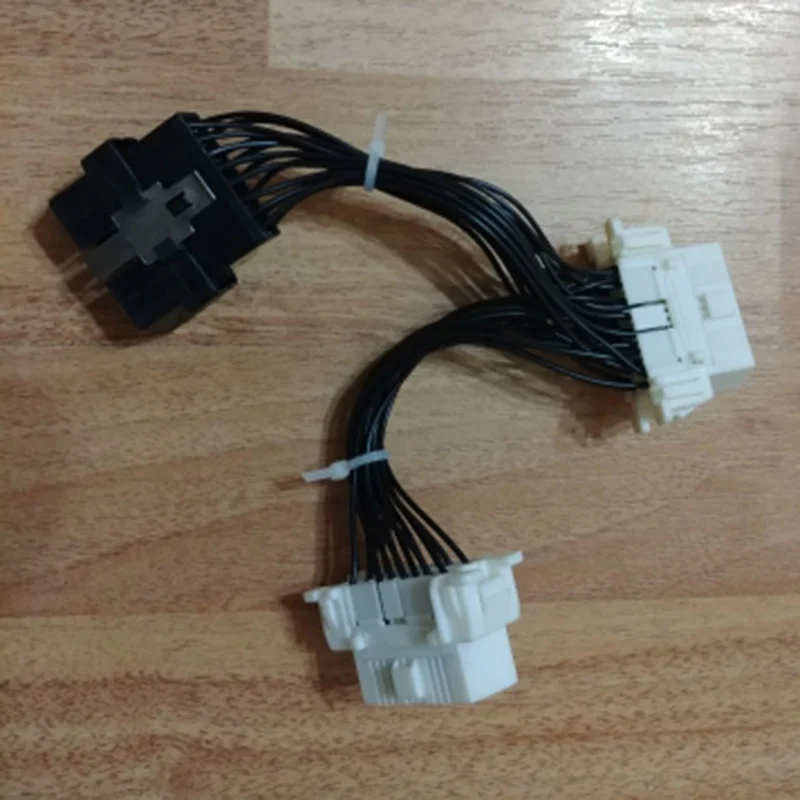 Качество новейший OBD2 сплиттер удлинитель OBD2 16PIN штекер к женскому электронному проводу разъем