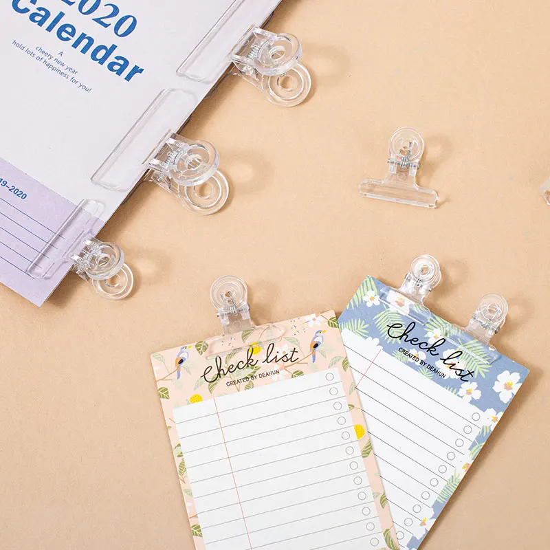 Mohamm 1PC Student Test Paper Sorting Small Clip Office File Folder Photo Message Clip Stationery School Supplies paper clips
