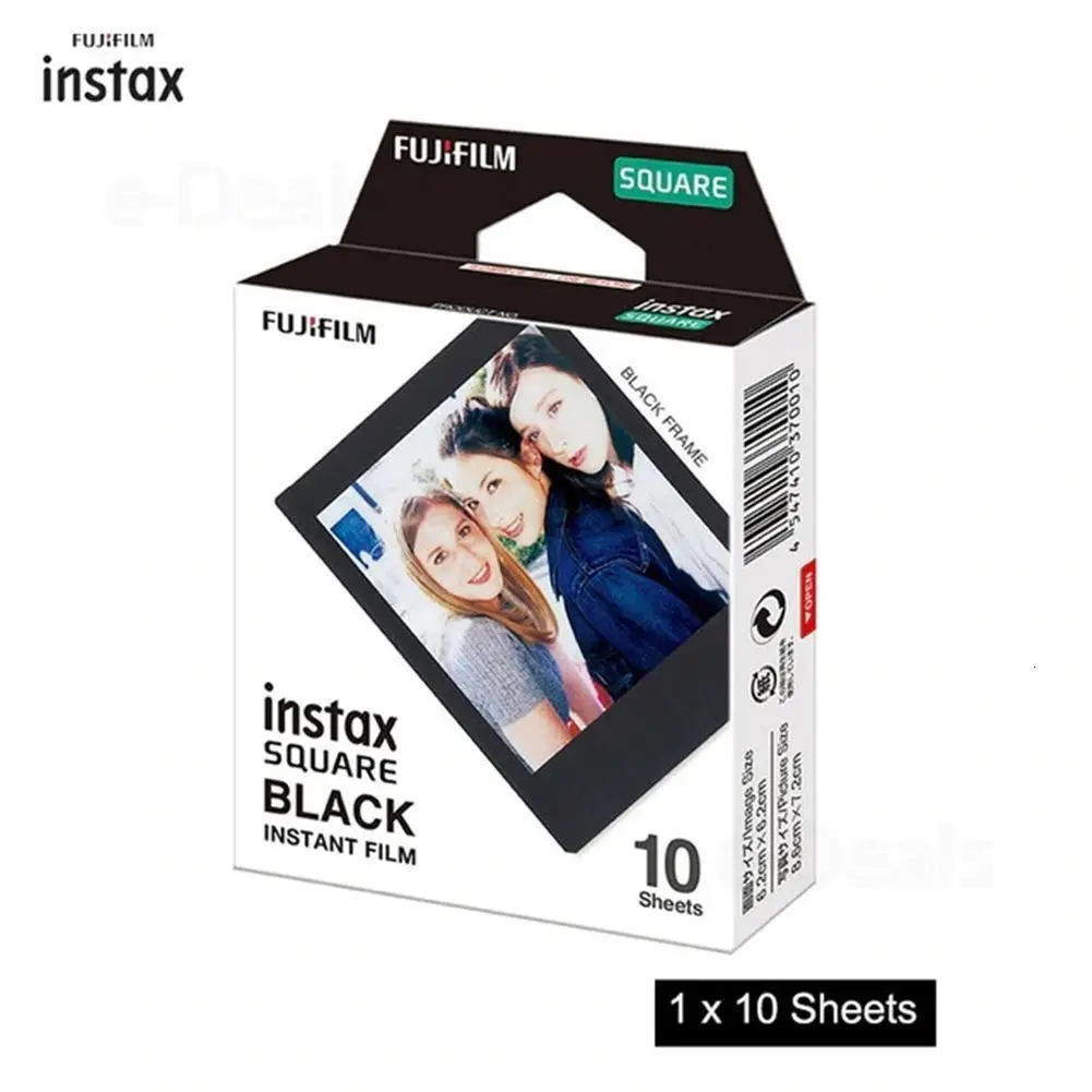 Для Fujifilm, Polaroid фотобумага Instax квадратная пленка белая/черная фотобумага для мгновенной камеры Instax Sq10 Sq6 Sq20