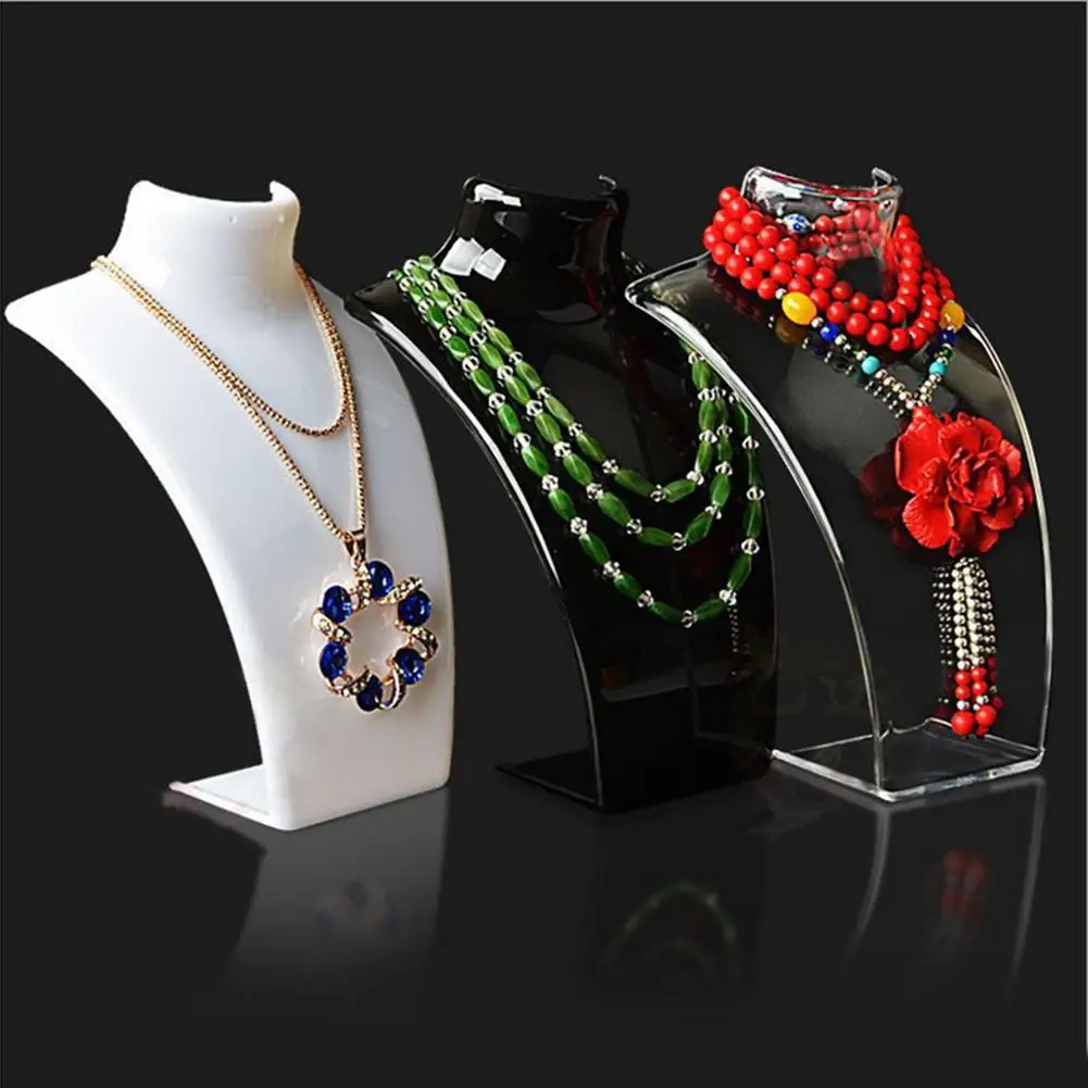 Mannequin Necklace Jewelry Pendant Display Stand Holder Neck Model