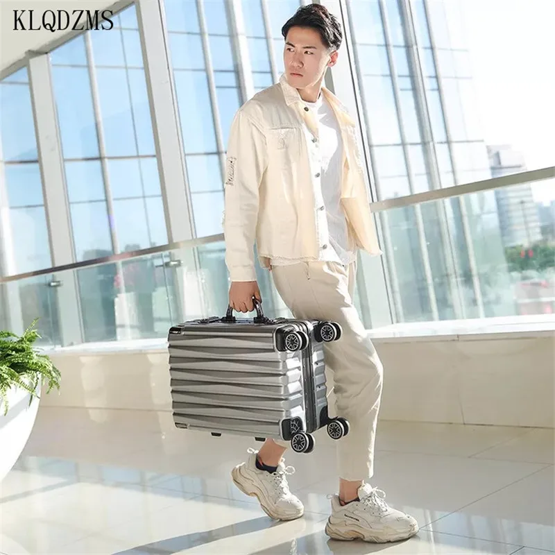 KLQDZMS 2" 22" 2" 26 дюймов Алюминий панели из pc+ дорожная сумка для переноски на коробке на колесиках чемодан для багажа