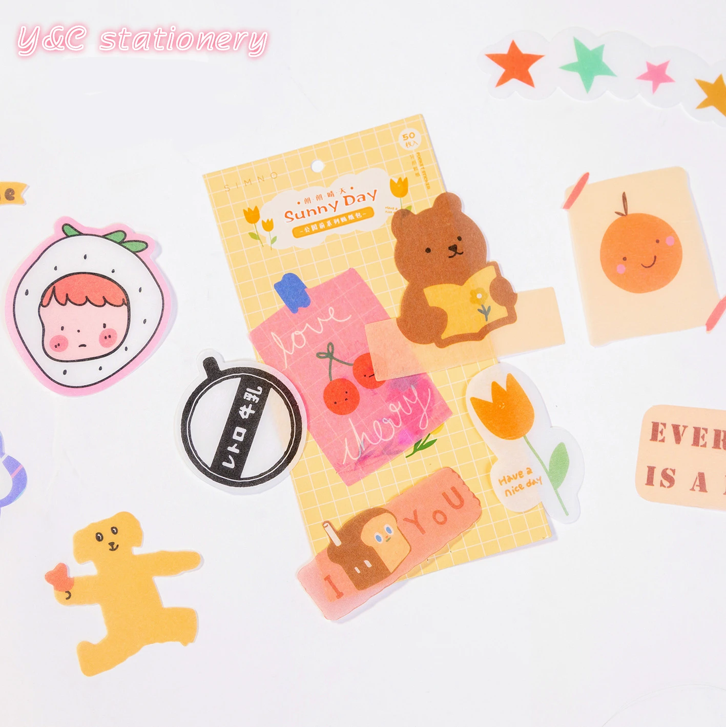 40 шт. Мультяшные наклейки из бумаги васи для журнала украшения Скрапбукинг DIY