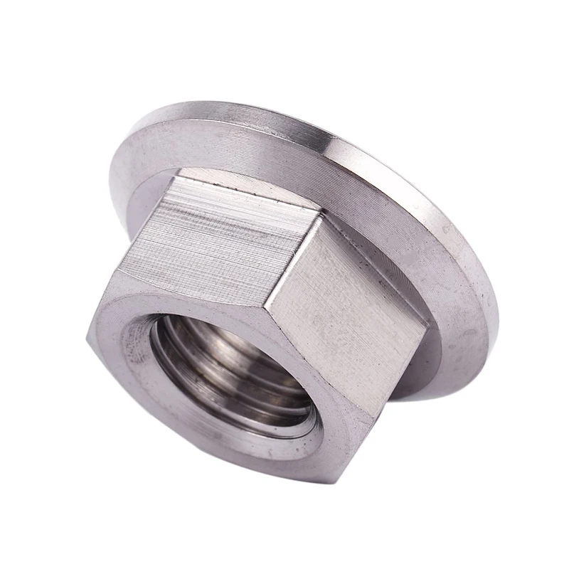 M10 x 1,25 мм TC4 титановая Ti гайка с буртиком для винтов винт-крепеж