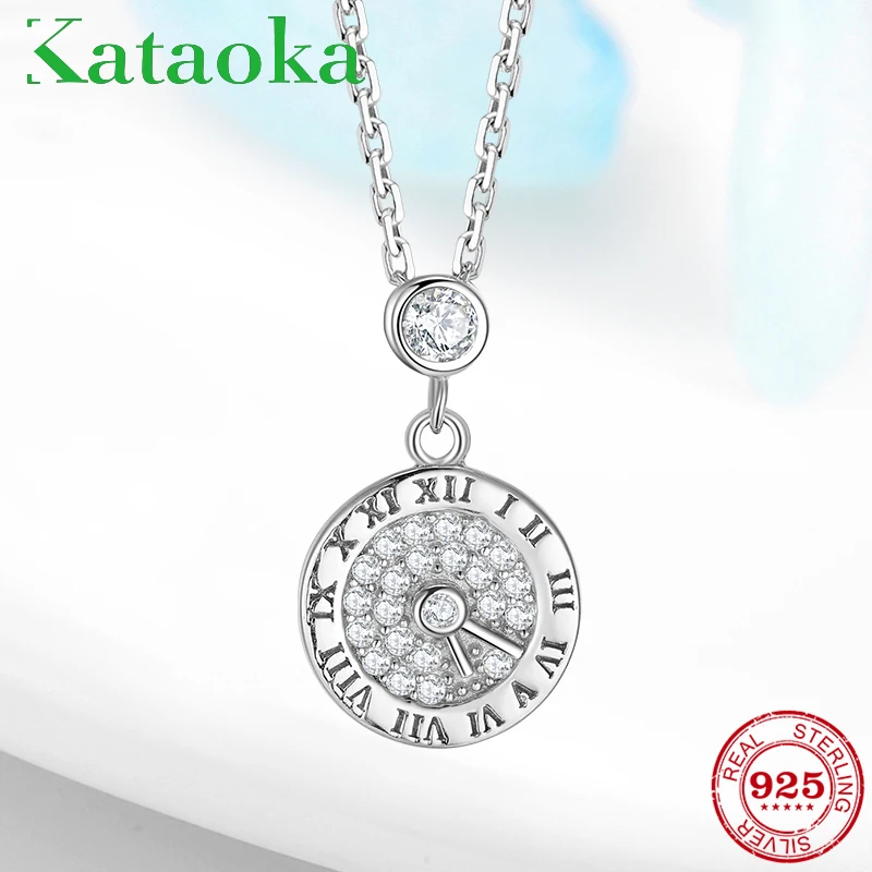 Женские карманные часы из серебра 925 пробы в стиле ретро|Ожерелья| |