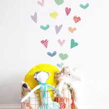 Funlife простая Милая Горячая Распродажа мультяшное сердце в европейском стиле INS Wind детская комната прозрачное украшение Настенная палочка