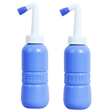 

2PCS Portable Bidet for Toilet - 450Ml Travel Bidet Handheld Personal Bidet Empty Bottle - Childbirth Cleaner