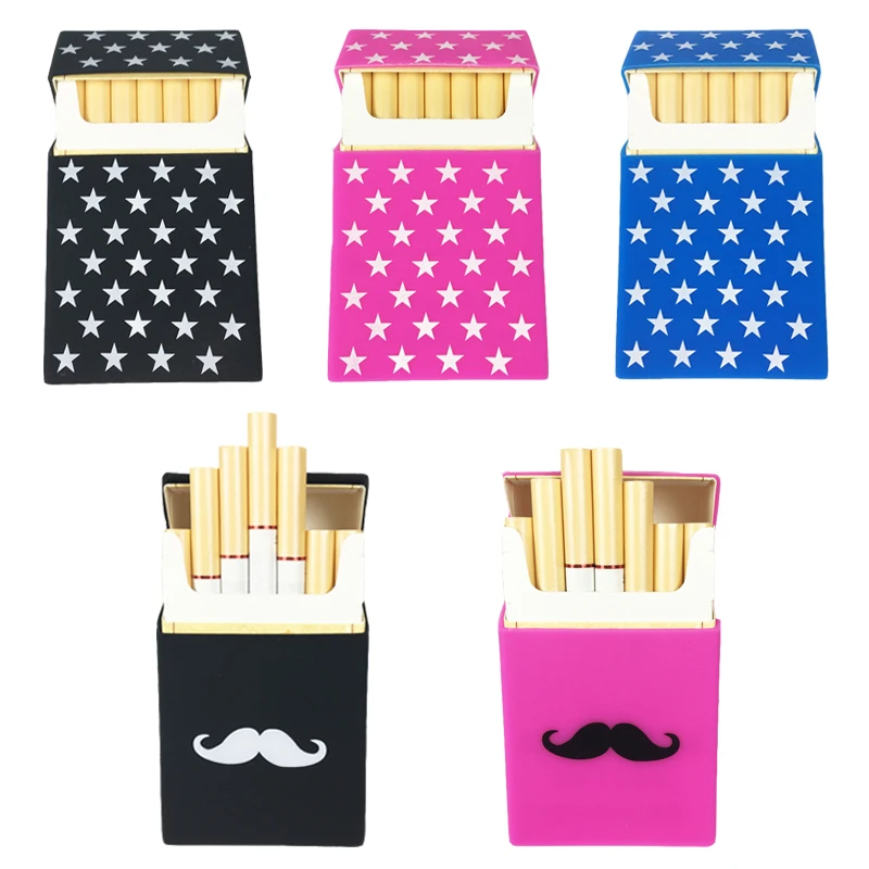 Силиконовый чехол для сигарет Футляр 20 женщин сигарет|cigaret case|pitillera de siliconacigaret box |