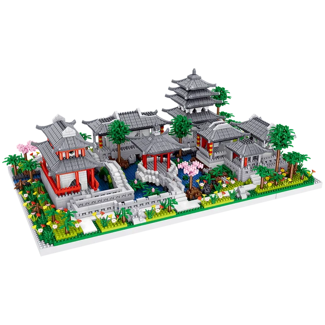 Chinese Traditional Suzhou Classical Garden Architecture Collection Building Set for Adults and Kids (3930 PCS) 1