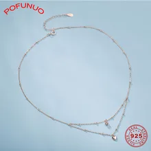 Ожерелье женское из серебра 925 пробы 40 + 5 см|Ожерелья|