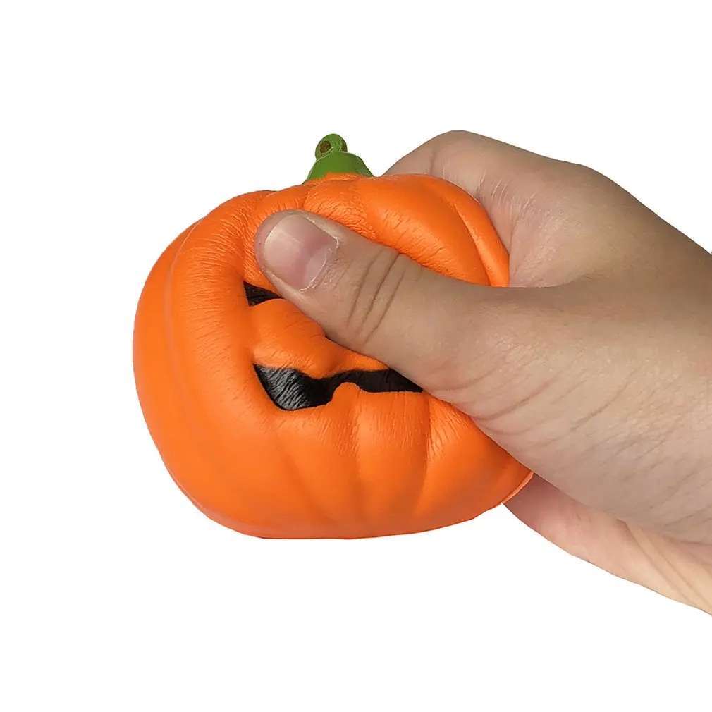Игрушки Squishies Радужная Тыква медленно поднимающиеся фрукты ароматизированные игрушки для снятия стресса Хэллоуин салфетки антистресс