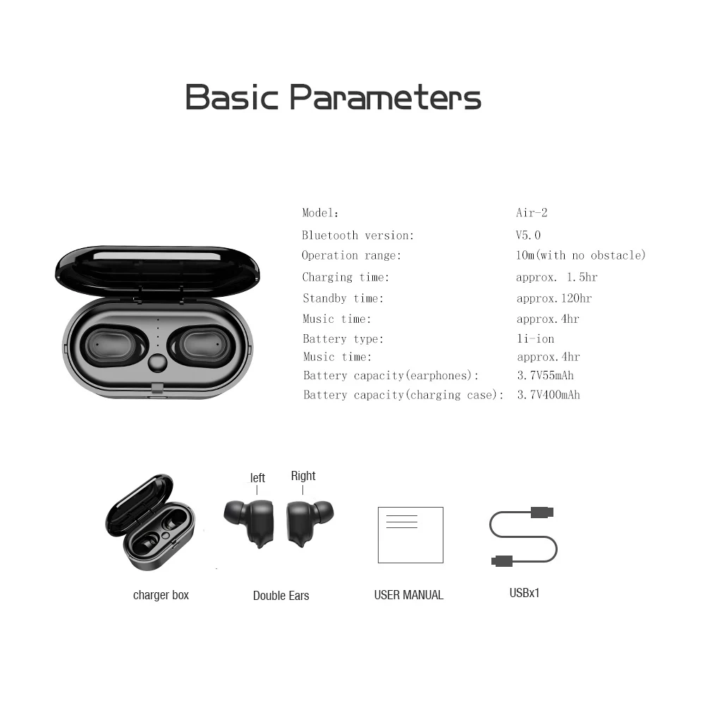 LYMOC Air 2 Bluetooth 5,0 беспроводные наушники TWS наушники нового поколения наушники двойной HD микрофон для iPhone Xiaomi huawei