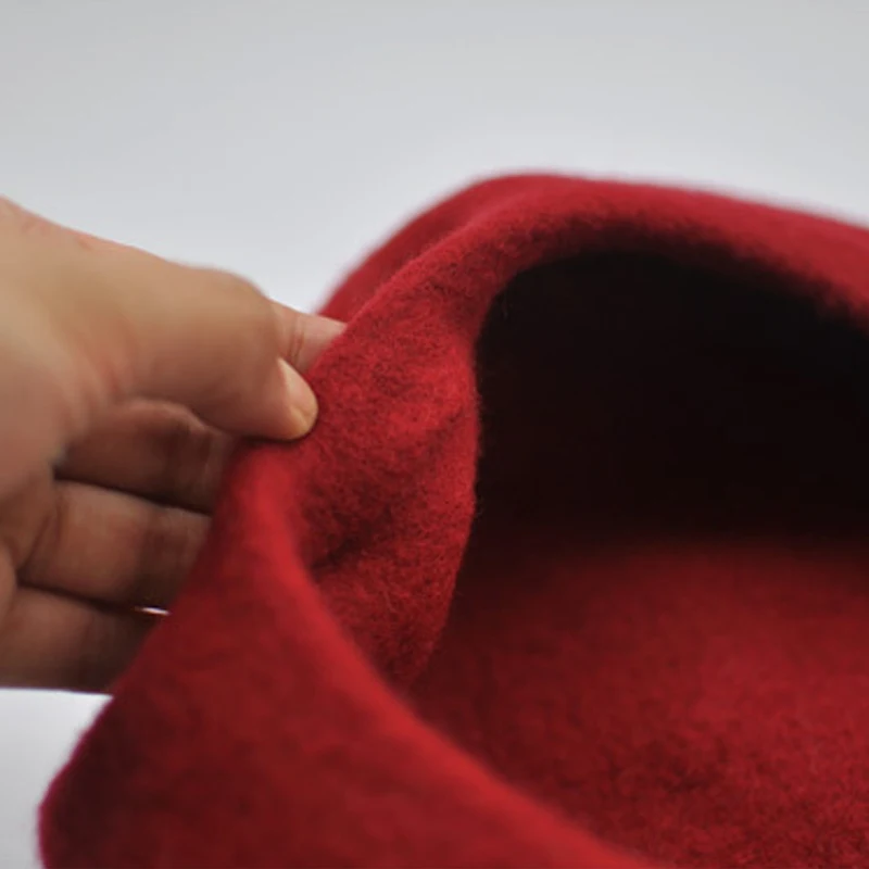 Однотонные шерстяные французские детские шапки-береты модный тюрбан Beanie Теплые шапки Мягкая шапка для девочек эластичная шапка осень-зима новинка
