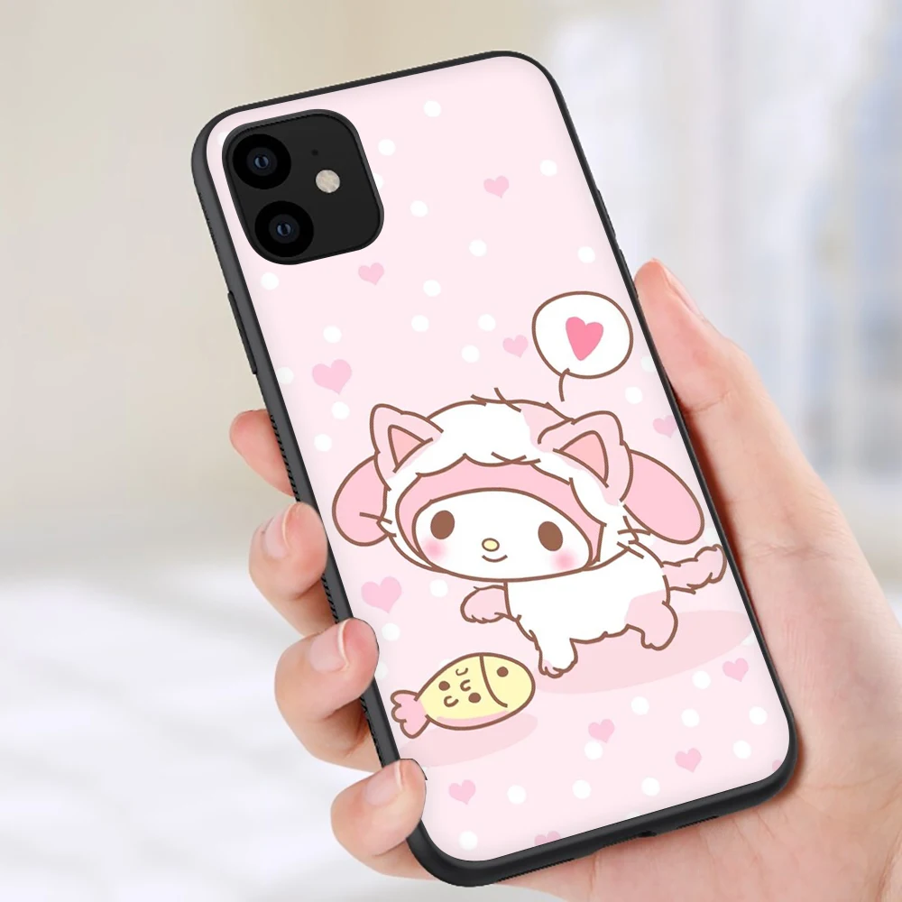 Мягкий силиконовый чехол для телефона My Melody чехол для iPhone 5 5S SE 6 6S 7 8 plus X XR XS 11 Pro Max - Цвет: B2
