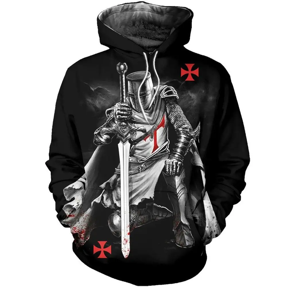 Drop shipping 3D Print Medieval Knights Templar Men hoodies Harajuku Fashion hooded Sweatshirt Unisex Casual jacket Hoodie QS20 Drop shipping 3D Print Medieval Knights Templar Men hoodies Harajuku Fashion hooded Sweatshirt Unisex Casual jacket Hoodie QS20