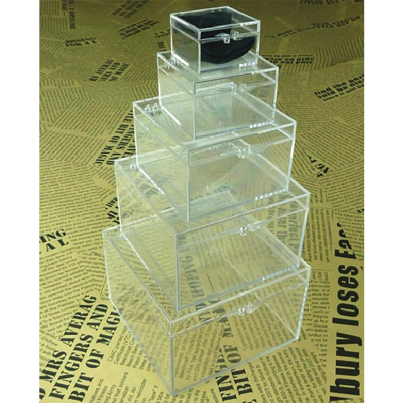 Crystal Nest of Boxes Magic Tricks Coin Disappear Into Box Magia