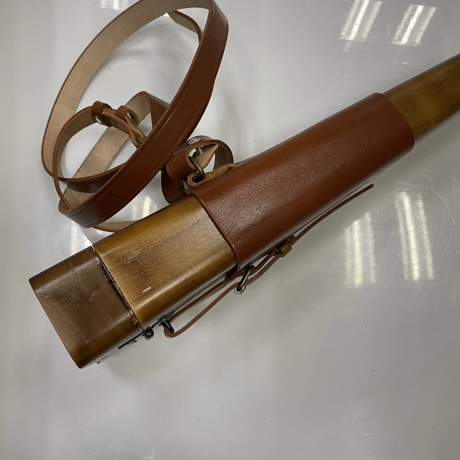 モーゼルc96用の木製ピストルケース,牛革ボックス,第二次世界大戦