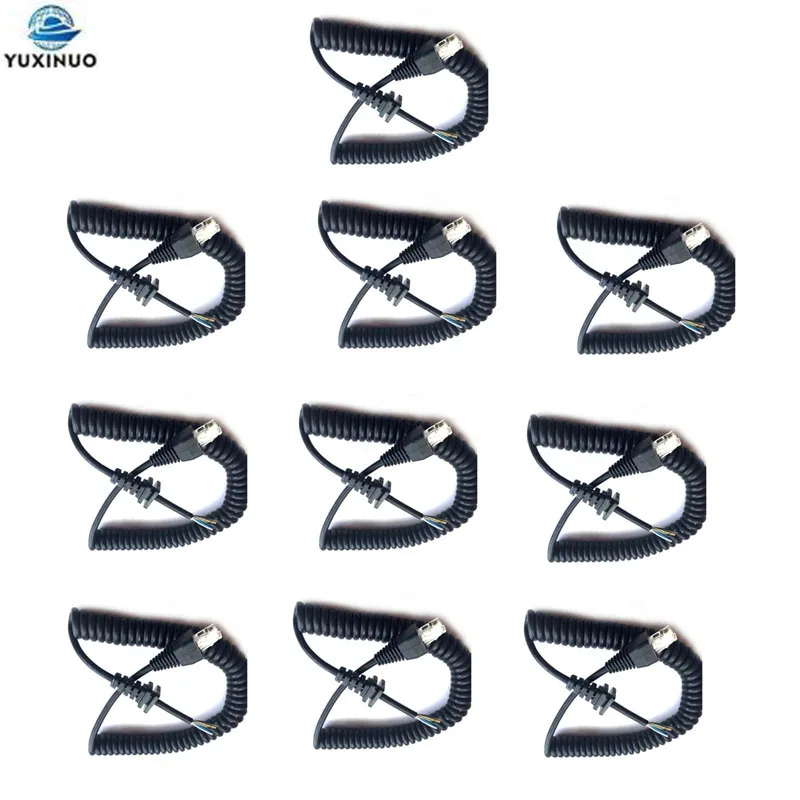 

10x Replacement RJ45 8Pin MH-67A8J Handheld Speaker Mic Microphone Cable for YAESU VX2108 VX-2208 VX-2508 VXD-7200 Mobile Radio