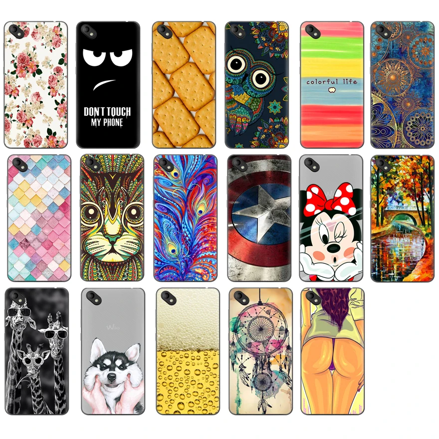 Soft TPU Cases for Wiko Sunny 2 Plus Silicone Case Cover Sunny2 Back 5.0&quot Protective Shell Funda Capa |