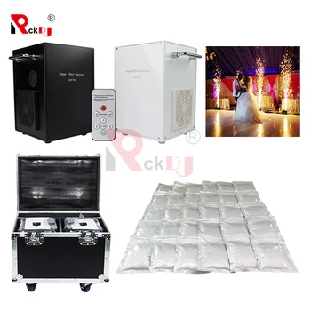 

2pcs With Flightcase And 30 Bags Powder 750W Cold Spark Fountain Firework Machine DMX Remote Control Stage Machine For Wedding