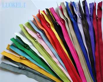

10pcs 3# (10 inches) 25CMclosed nylon coil zipper tailor sewing process multi-color optional @