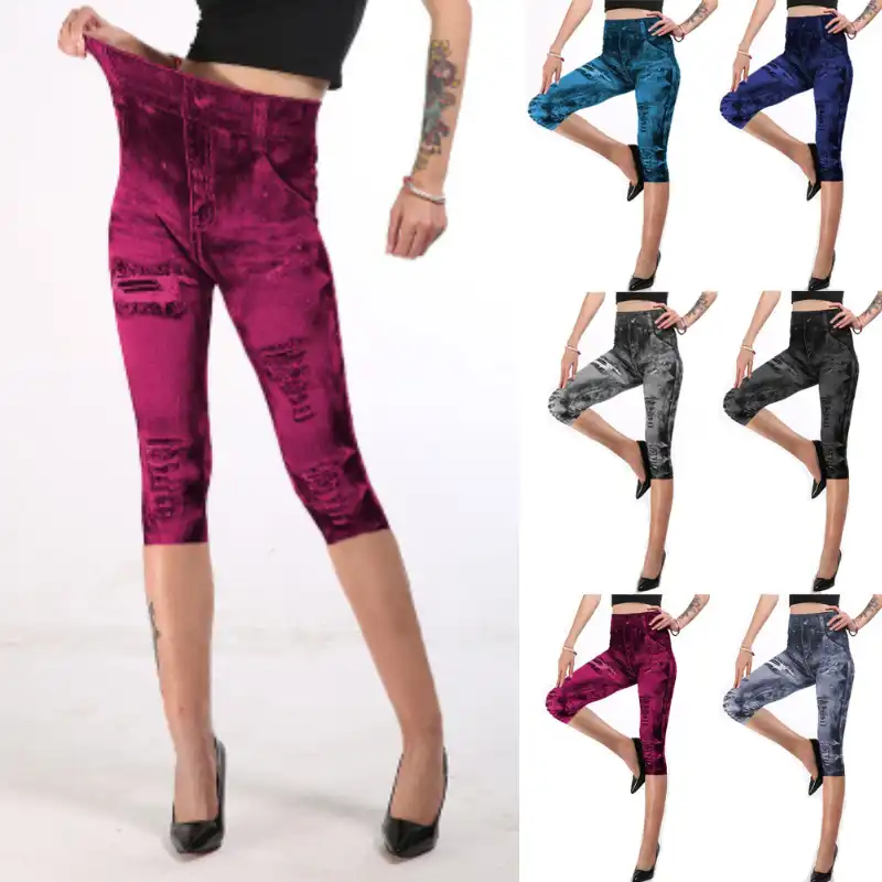 denim capri for ladies