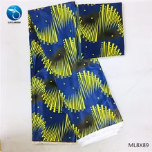 LIULANZHI полиэстер шелк воск ткани дизайн узор африканская атласная ткань 4+ 2 ярдов атласная ткань для одежды ML8X