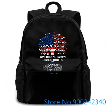 

Israel American Grown Israeli Roots Proud Israeli Heritage New women men backpack laptop travel school adult student