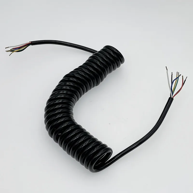 CVP Trailer Cable Curly Spiral Cable 3M RV Parts Van Camper Accessories Caravan Components Signal Electric Wire Connectors